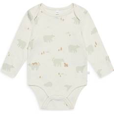 Multicoloured Bodysuits Mori Unisex Polar Bear Print Long Sleeve Bodysuit Baby (3-6 months)
