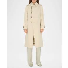 Burberry Zip-Detail Belted Trench Coat ALPINE