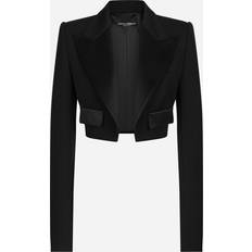 Solid Colour Suits Dolce & Gabbana Giacca Woman Blazers Black Wool