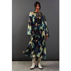 Warehouse yellow midi dress womens going out dresses