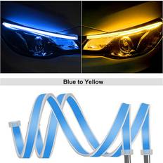 Aihontai 2pcs 12V LED DRL Daytime Running Strip