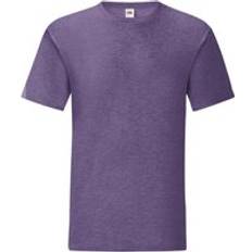 Purple T-shirts Fruit of the Loom Iconic T-Shirt (Pack 5) Purple