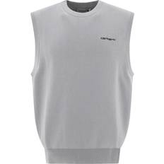 Tops Carhartt WIP Script Vest - Basalt/Black