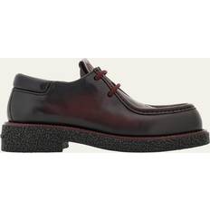 Slip-on Derby Ferragamo Læder Snøresko Herre - Rød