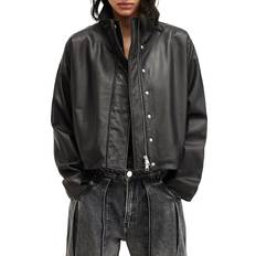 Leather Jackets - Slim AllSaints Ryder Leather Jacket Black