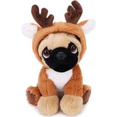 Toyland 23cm Cuddly Pug Soft Toy Novelty Christmas Plush Suitable For all ages