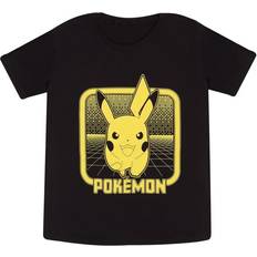 Pokémon Gaming T-Shirt für Kinder Pikachu Retro Arcade für Mädchen & Jungen schwarz