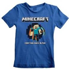 Minecraft gaming T-shirt Crafting Since Alpha 152 för barn blå