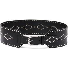 Tilbehør Isabel Marant Stud Embellished Læderbælte Dame - Sort