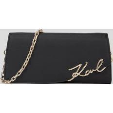 K/Signature Crossbody Wallet - Black/Gold