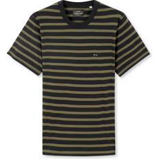 Mads Nørgaard T-shirts Mads Nørgaard Cotton Jersey Stripe Frode T-shirt, Kalamata/Jet Black
