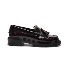 Playboy Footwear Lula Loafers, Bordo Polido