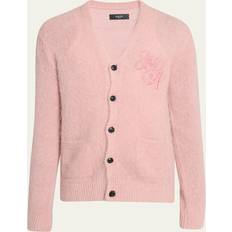 Amiri Trøjer Amiri Strik Cardigan Med Logo - Lyserød