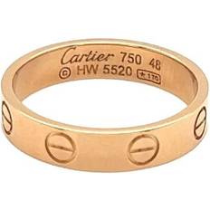 Cartier Rings Cartier Mini Love 18k Pink Gold Wedding Band Ring w/Cert