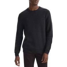 Theory Men Jumpers Theory Gray Honeycomb Sweater MINK MELANGE