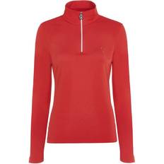 Damen - Golf Pullover Golfino WINTER GAME TROYER Stretch Midlayer rot