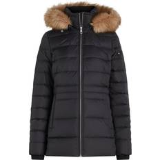 Tommy Hilfiger Tyra Down Faux Fur Womens Jacket Black