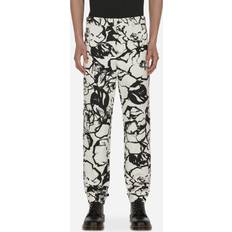 Comme des Garçons Byxor & Shorts Comme des Garçons Floral Trousers White Multicolor