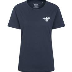 Florals - Women T-shirts Mountain warehouse Women's Womens/Ladies Floral Bee Organic Loose Fit T-Shirt Navy