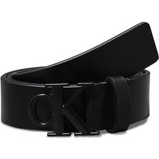 Uomo Cinture Calvin Klein Jeans Round Mono Belt Leather black