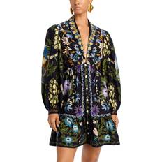 Farm Rio Women's Winter Garden Minidress Winter Garden Black