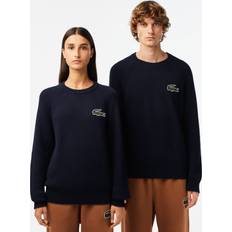 Lacoste Unisex Sweaters Lacoste Unisex Organic Cotton Crew Neck Sweater Blue