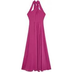 Seta Abbigliamento Patrizia Pepe long cut-out silk dress women Polyester/Silk Pink