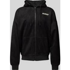 Guess Herre Jakker Guess Neopren Suede Hættetrøje - Sort