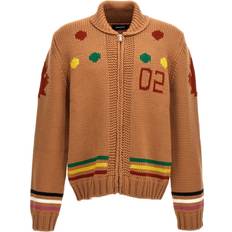 Herren - Mehrfarbig Cardigans DSquared2 Dsquared Jacquard Cardigan - Multicolor