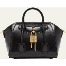 Givenchy Antigona Toy Lock Top-Handle Bag in Leather BLACK