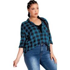 Avenue Shirts Avenue Kylee Check Shirt