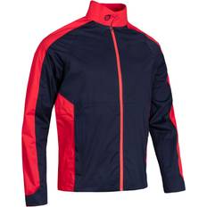 Sunderland Mens Seve Lightweight Waterproof Golf Jacket Navy/Red