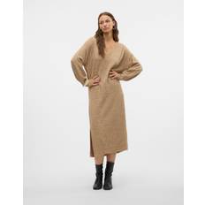 Bruna - Skinn Klänningar Vero Moda Vmjupiter Midiklänning Brun