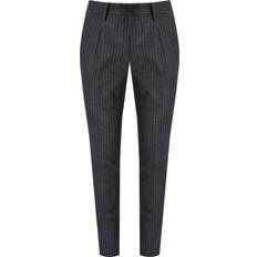 Polyamide Pants Manuel Ritz Pinstripe Trousers - Grey