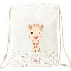 Beige School Bags Sophie la girafe Backpack with Strings Beige 26 x 34 x 1 cm