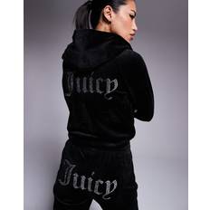 Juicy Couture Sweatshirt Madison JCWA122001 Schwarz Slim Fit