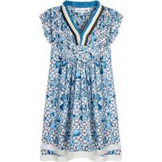 Vilebrequin Blue Frilled Girls Dress BLUE (6 Years)