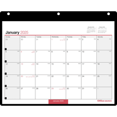 Office Depot Calendars Office Depot 2025 Monthly Wall Calendar 11" x 8"