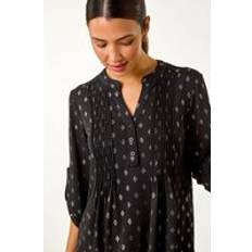 Camisas Roman Foil Pintuck Shirt Gold