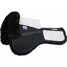 M Saddle Pads E.A. Mattes Platinum EWWA Dressage Half Pad with Sheepskin Trim