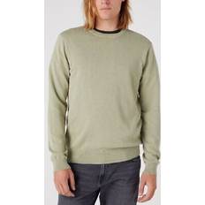Wrangler Men Jumpers Wrangler mens crew neck knit jumper tea leaf
