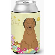 Brown Bottle Coolers Carolines Treasures BB6082CC Easter Eggs Briard Can or Bottle Cooler