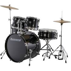 Accent Fuse Black Cortex 5-Piece Drum Kit Hardware and Cymbals