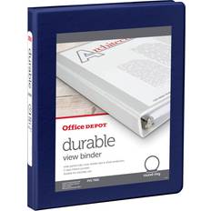 Office Depot Binders & Folders Office Depot 3-Ring Durable View Binder 1/2" Round Rings - Blue