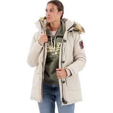 Superdry Everest Faux Fur Parka Beige 2XS Frau