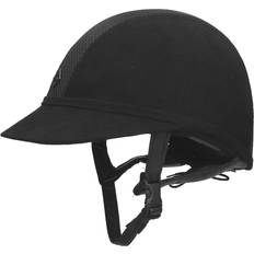 Charles Owen Riding Helmets Charles Owen Reithelm aus Mikrovelours SP8 PLUS Noir