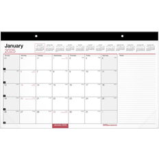 Office Depot Calendars Office Depot 2025 Monthly Desk Pad Calendar 17-3/4" x 11"