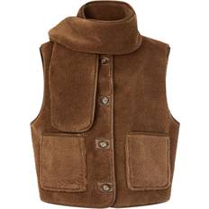 Oversize - Women Vests STUDIO TOMBOY shearling vest women Sheep Skin/Shearling One Brown