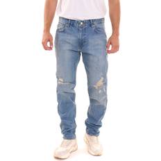 2Y Premium 2Y Premium Herren Jeans stylische Denim-Hose im Used-Look B6784BLU Blau