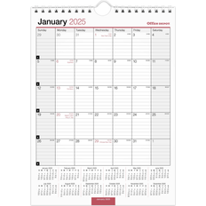 Office Depot Calendars Office Depot 2025 Monthly Wall Calendar 8" x 11"